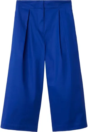 Burberry Pleated cotton trousers