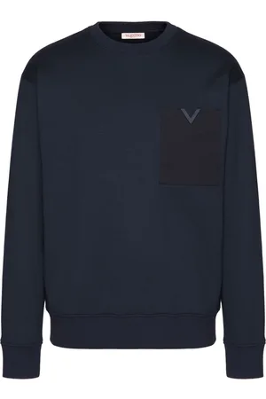 VALENTINO GARAVANI V-detail cotton sweatshirt