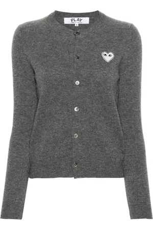Comme des Garçons Heart embellished cardigan