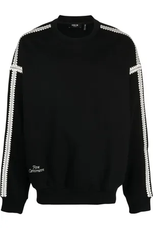 FIVE CM Logo-embroidered cotton blend sweatshirt