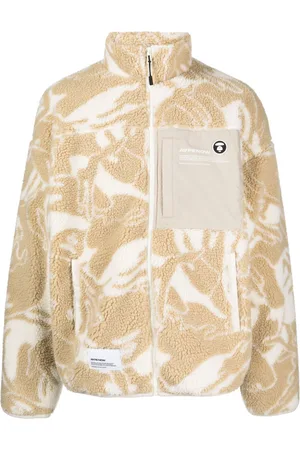 A Bathing Ape Camouflage-print fleece jacket
