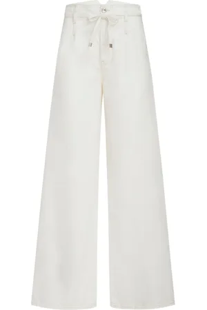 Etro Belted high-rise wide-leg jeans