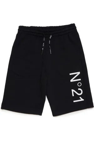 Nº21 Logo-print jogger shorts