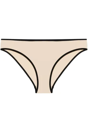 Totême Striped-edge bikini bottoms
