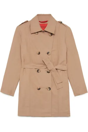 MAX&Co. Kids Belted double-breasted coat