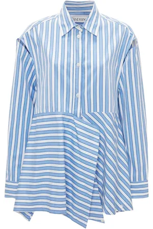 J.W.Anderson Striped draped cotton shirt