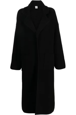 Totême Drop-shoulder ribbed-knit cardigan