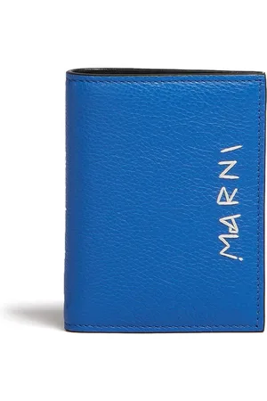 Marni Logo-embroidered bi-fold wallet