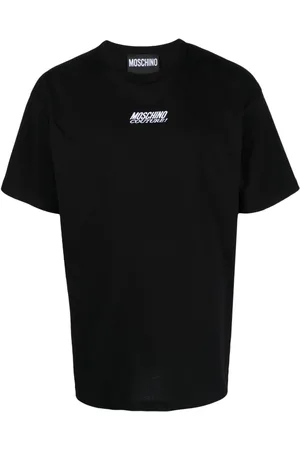 Moschino Logo-embroidered cotton T-shirt