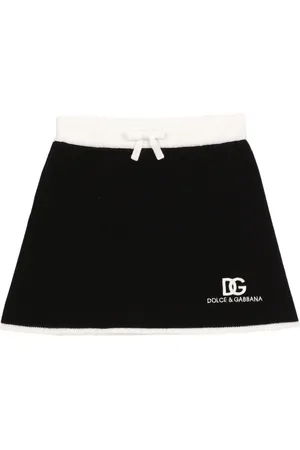 Dolce & Gabbana Logo-print wool skirt