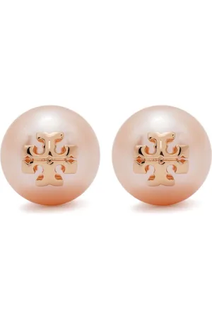 Tory Burch Kira logo-plaque earrings