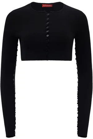 Altuzarra Haruni scallop-edge knitted top