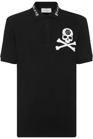 Philipp Plein Skull-print cotton polo shirt