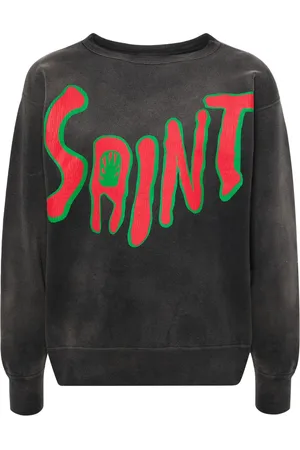 SAINT MXXXXXX Logo-print cotton sweatshirt