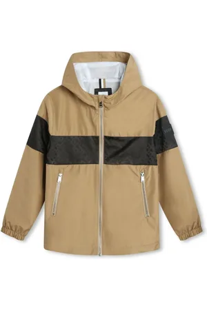 HUGO BOSS Panelled hooded windbreaker
