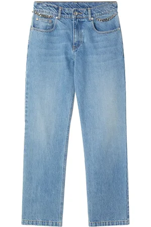 Stella McCartney Falabella-chain straight-leg jeans