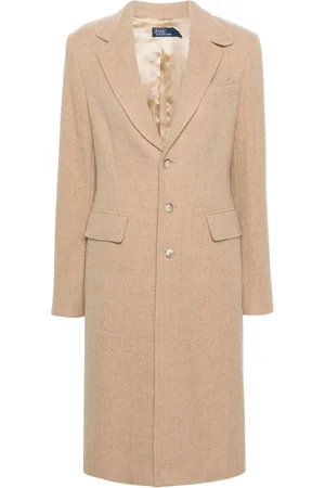 Ralph Lauren Single-breasted herringbone coat
