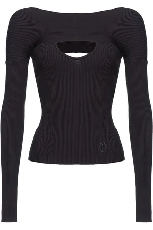 Pinko Cut-out ribbed-knit jumper