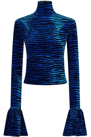 Rabanne H&M Leopard-Print Twist-Detail T-Shirt Leopard-Print