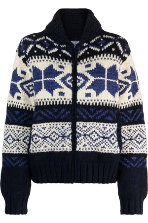 Ralph Lauren Shawl-collar fair isle intarsia-knit cardigan