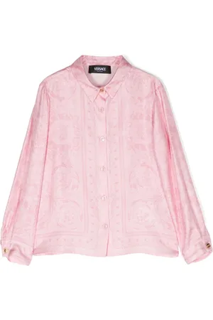 VERSACE Barocco-print silk shirt