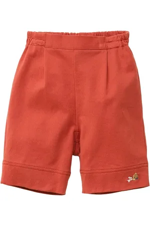 Familiar Motif-embroidered cotton trousers