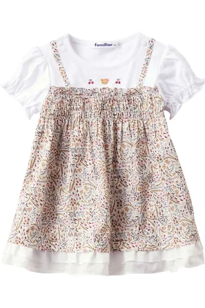 Familiar Floral-print layered dress
