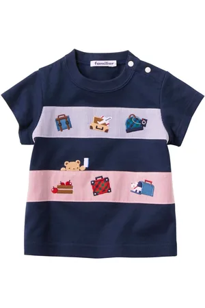 Familiar Motif-embroidered T-shirt