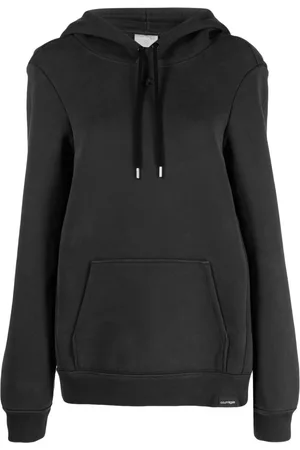 Courrèges Logo-embroidered cotton hoodie