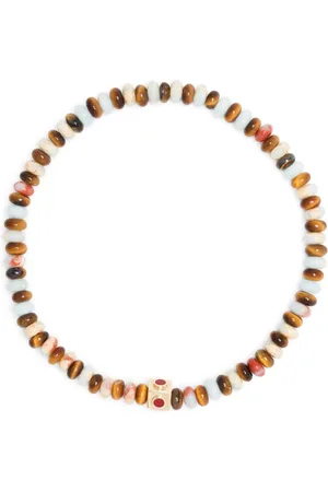 LUIS MORAIS 14kt yellow gemstone bead bracelet