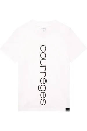 Courrèges Logo-print cotton T-shirt