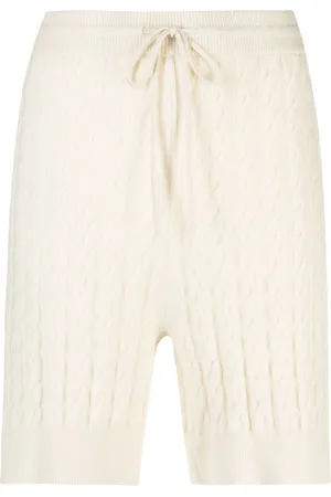 Totême Drawstring cable-knit shorts
