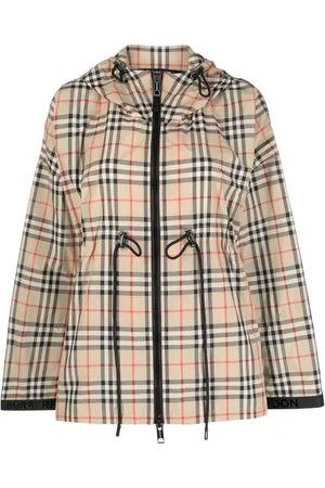 Burberry Plaid-check hooded jacket