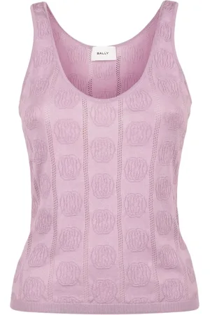 Bally Emblem-jacquard sleeveless top