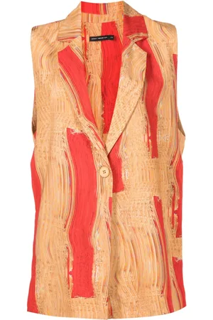 Lenny Niemeyer Warped-print cotton waistcoat