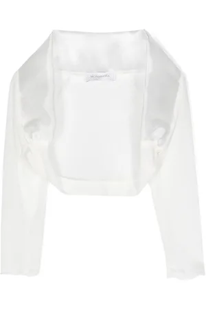 MONNALISA Shawl-collar cropped jacket