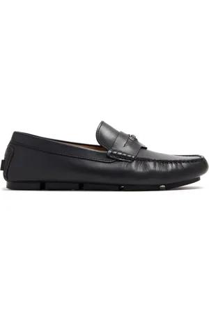 VERSACE Medusa-plaque leather loafers