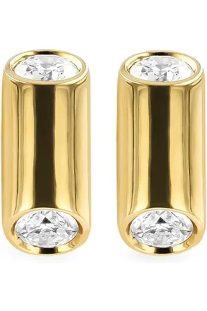 Pragnell 18kt yellow Eclipse diamond stud earrings
