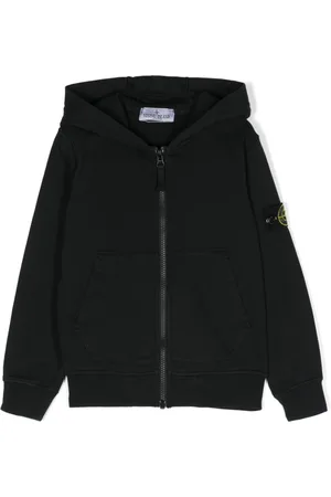Stone Island Compass-patch hooded jacket