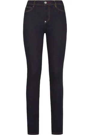 Philipp Plein Logo-plaque stretch-cotton skinny jeans
