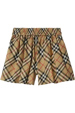 Burberry Checkered elasticated twill shorts