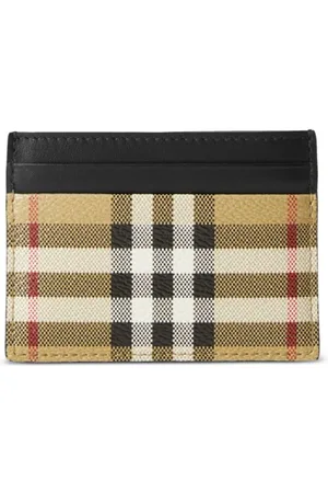 Burberry Vintage Check leather cardholder