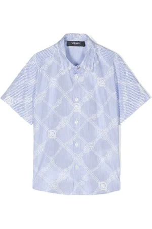 VERSACE Nautical Medusa striped shirt