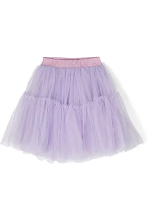 MONNALISA Logo-waistband tutu skirt