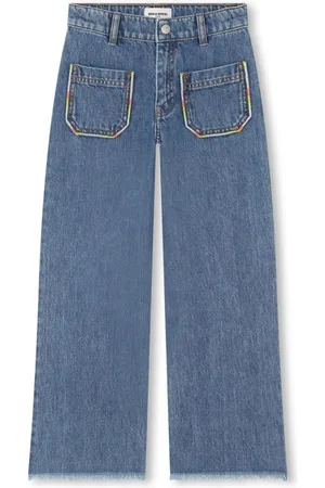 Sonia Rykiel Enfant Embroidered straight-leg jeans