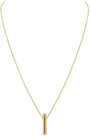 Pragnell 18kt yellow Eclipse diamond drop necklace