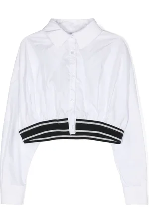 MONNALISA Cotton cropped shirt