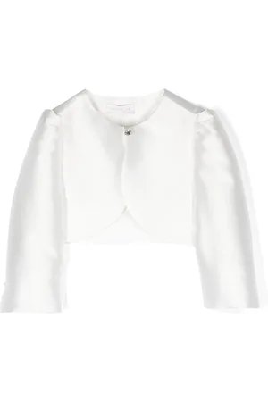 MONNALISA Crew-neck cropped jacket