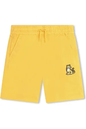 Kenzo Kotora-embroidered drawstring track shorts