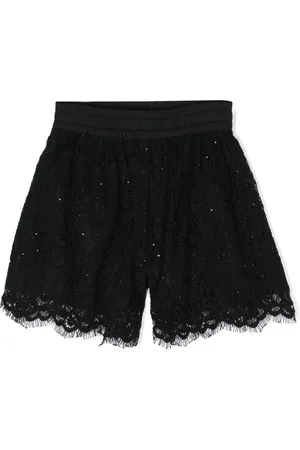 MONNALISA Floral-lace shorts